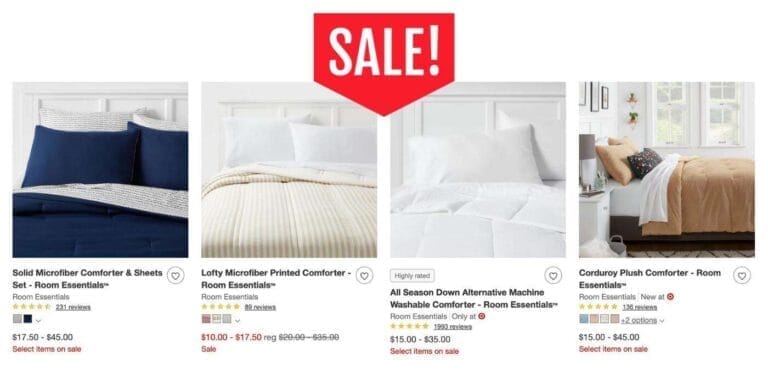 target sale