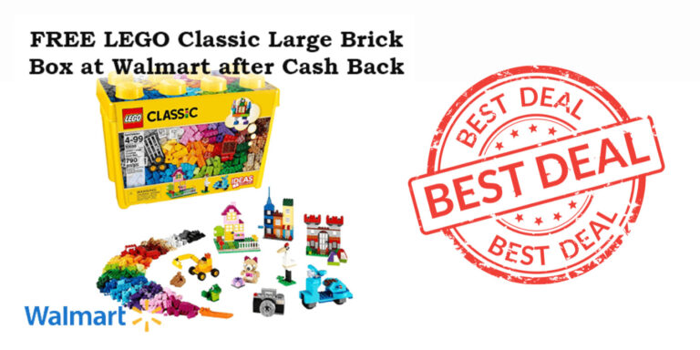 Free Lego Classic Large Brick Box At Walmart 2025