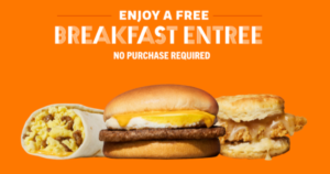 Free Breakfast Entrée At Whataburger – Topsave