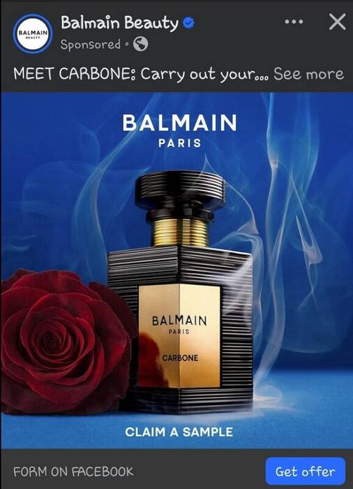 Free Balmain Carbone Perfume Sample 2025