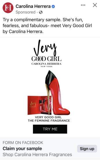 Free Carolina Herrera Good Girl Fragrance Sample – Topsave