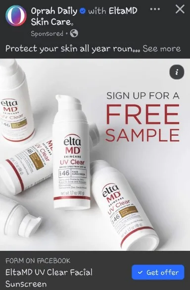 Free Sample Of Eltamd Uv Clear Broad-Spectrum Spf 46 Sunscreen! – Topsave