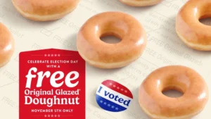 Free Original Glazed Doughnut At Krispy Kreme On Election Day – November 5Th! (Working In 2025)