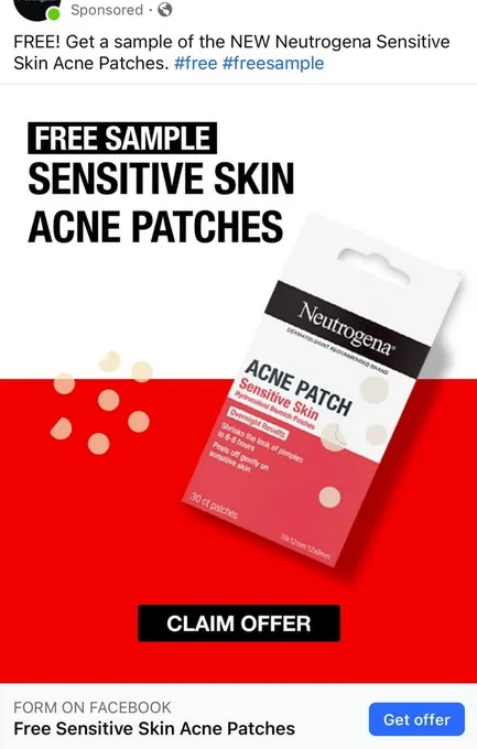 Free Neutrogena Sensitive Skin Acne Patches Sample 2025