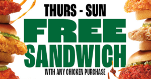 Free Chicken Sandwich With Any Chicken Purchase At Wingstop (Working In 2025)