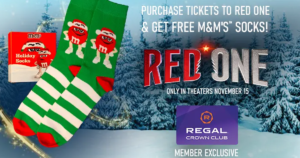 Free M&Amp;M’s Socks When You See Red One At Regal Cinemas! (Working In 2025)