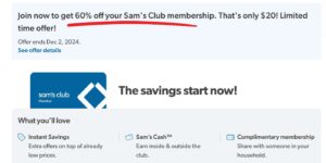 Save Big! Get A Sam’s Club Membership For Just $20 This Black Friday (Working In 2025)