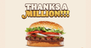 $1.00 Whoppers At Burger King For 1 Million People! – Starting November 12Th, 2024 (Working In 2025)