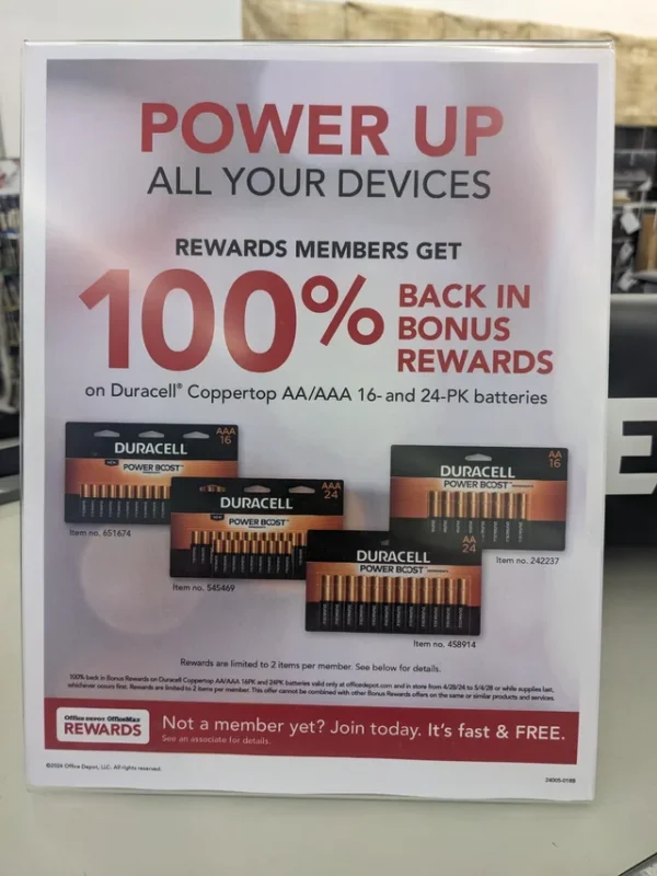 Free Duracell Batteries At Office Depot (Limited Time) (Working In 2025)