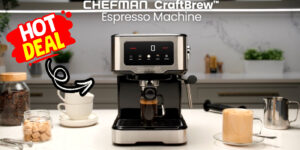 Chefman Craftbrew 15-Bar Espresso Machine W/Frother Only $35 At Walmart (Working In 2025)