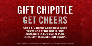 Chipotle Last-Minute Gift Card Promotion Is Live – Receive A $10 Bonus Code (Working In 2025)