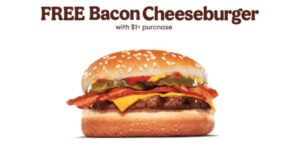 Free Bacon Cheeseburger With $1 Purchase At Burger King (Today Only) (Working In 2025)