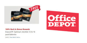 Free Duracell Batteries At Office Depot (Limited Time) (Working In 2025)