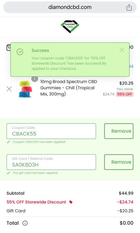 Hurry! Score $35 Worth Of Diamond Cbd Products For Free (Working In 2025)