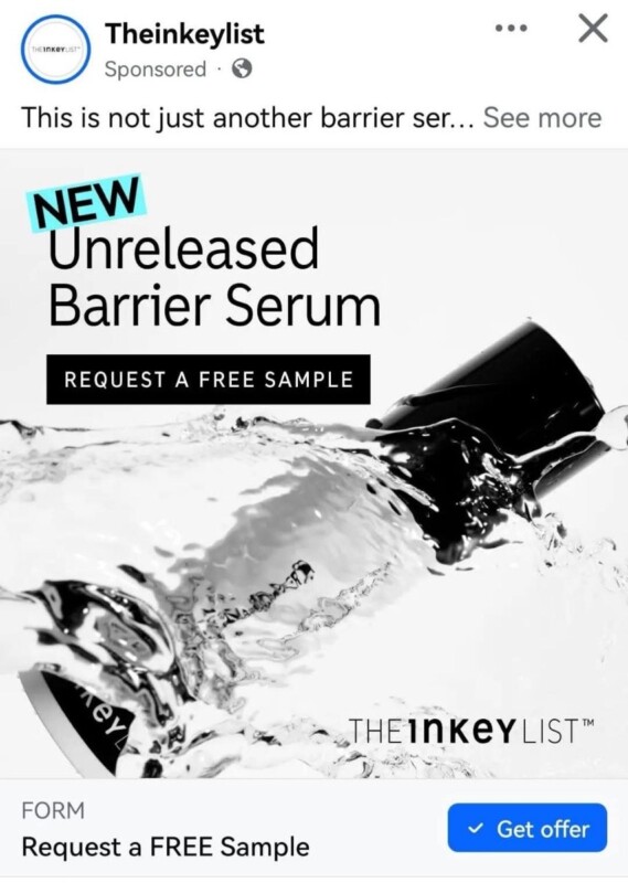 Possible Free Inkey List Barrier Serum Sample! (Working In 2025)