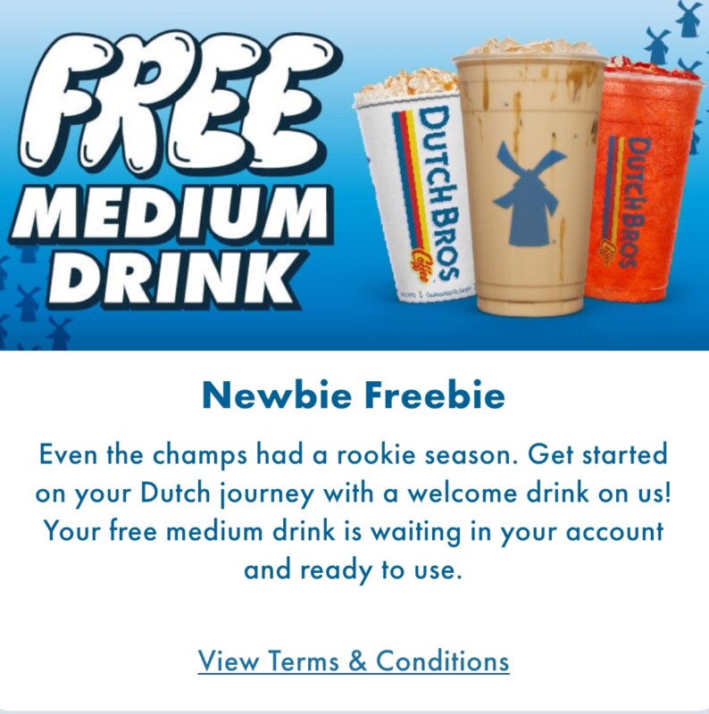 Free Medium Drink From Dutch Bros For A Limited Time 2025