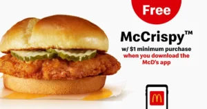 Get A Free Mccrispy Chicken Sandwich At Mcdonald’s! 2025