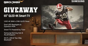 Win A Samsung Qled 4K Smart Tv In The Beach Camera Samsung Sweepstakes! (Working In 2025)