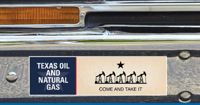 Get A Free Texas Oil And Natural Gas Bumper Sticker! 2025