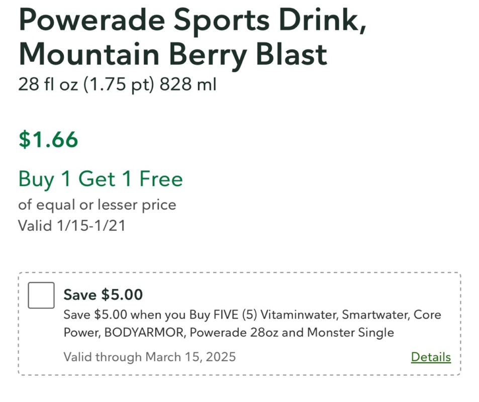 Get 6 Free Powerade Sports Drinks At Publix! (Working In 2025)