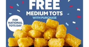 Free Medium Tots At Sonic On February 2Nd For National Tots Day (Working In 2025)