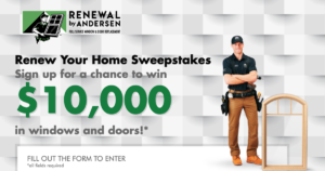 Enter The Renew Your Home Sweepstakes – Win $10,000 Toward Renewal By Andersen Products! (Working In 2025)