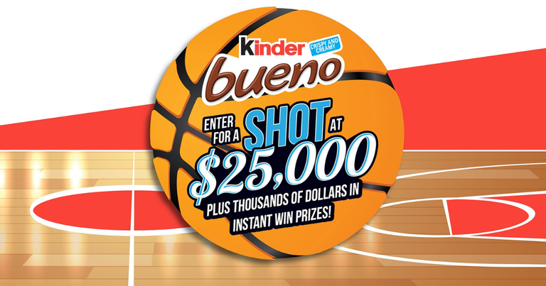 Kinder Bueno Game Time Gets Bueno Sweepstakes &Amp; Instant Win Game – 1,081 Winners! – Topsave