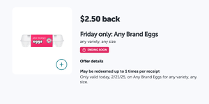 Free $2.50 Off Eggs (Any Brand, Any Size) On Fridays With Ibotta – Topsave