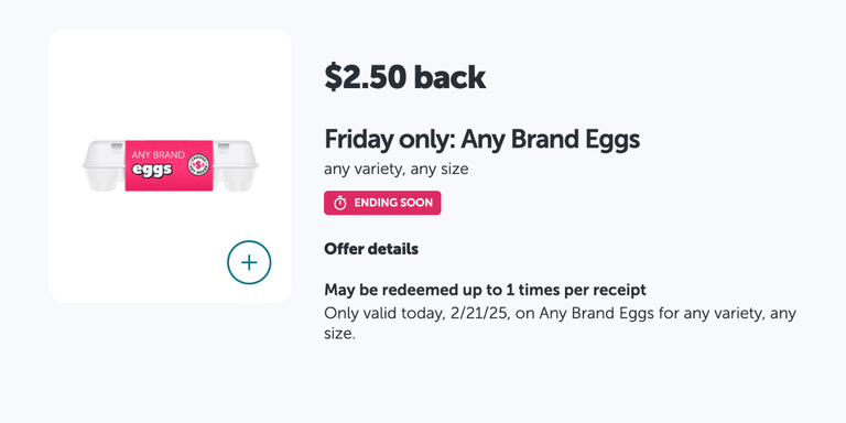 Free $2.50 Off Eggs (Any Brand, Any Size) On Fridays With Ibotta – Topsave