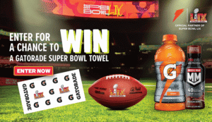 2025 Gatorade Super Bowl Lix Sideline Towel Sweepstakes (1,300 Winners!) – Topsave