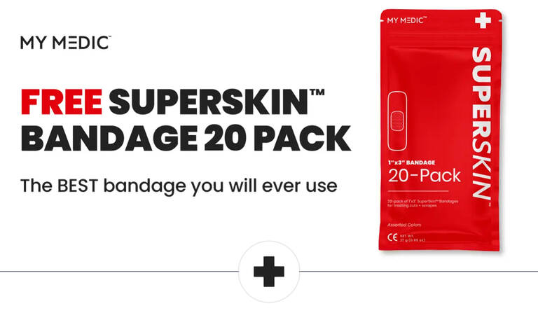 Free Superskin™ Bandage Medpack From Mymedic