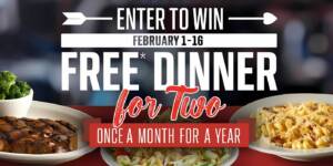 Win A Free Monthly Dinner For Two At Bubba’s 33 – Valentine’s Day Sweepstakes – Topsave