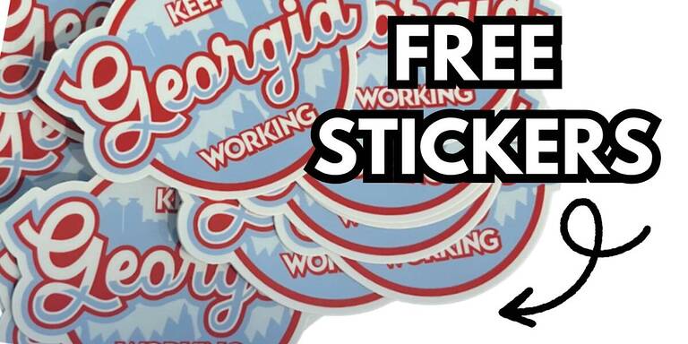 Free Keep Georgia Working Decal – Includes Free Shipping – Topsave