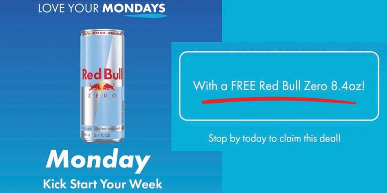 Free Red Bull Zero At Love’s Stores – Today Only! – Topsave