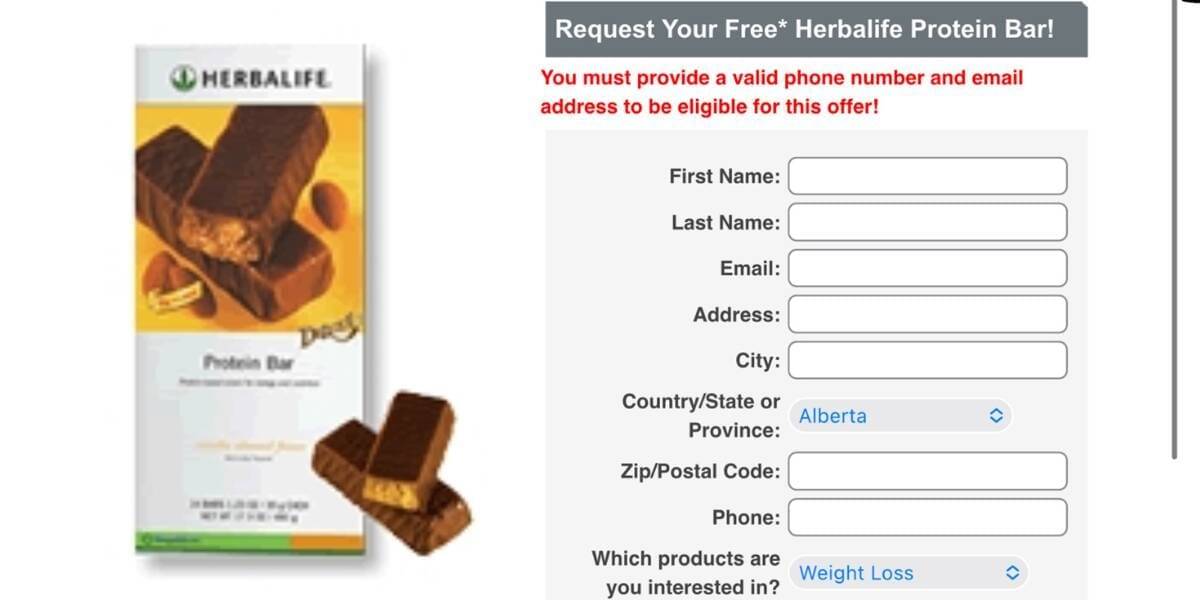 Free Herbalife Protein Bar – TopSave