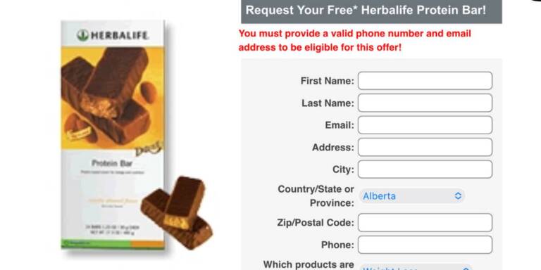 Free Herbalife Protein Bar – Topsave