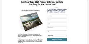 Free 18-Month Prayer Calendar From International Mission Board 2025