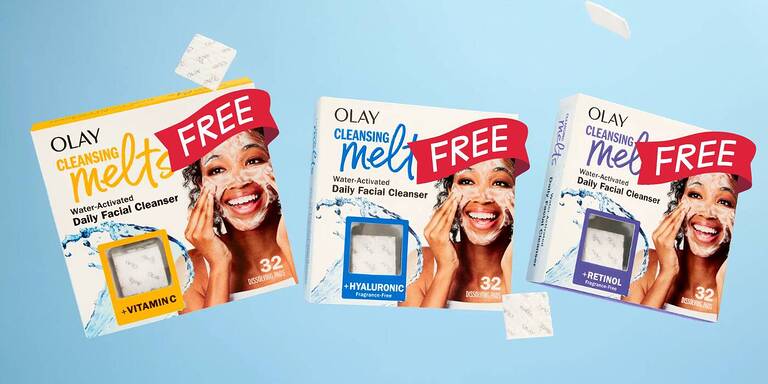 Free OLAY Cleansing Melts Sample