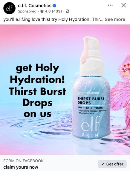 Free E.l.f. Thirst Burst Drops Sample – Topsave