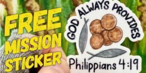 Free God Always Provides Sticker W/Free S&Amp;H – Topsave