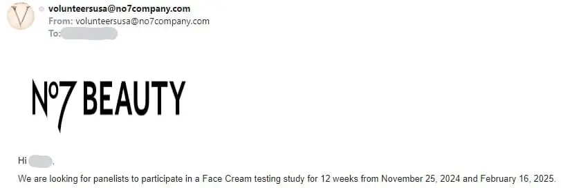 Possible Free no7 Makeup or Skincare Samples