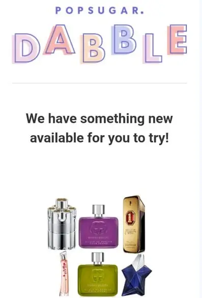 FREE Macys Perfume Sample Box from PopSugar Dabble