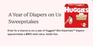 Win A Year'S Supply Of Huggies Skin Essentials Diapers 2025