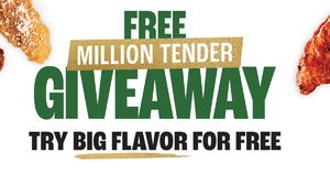 Free Wingstop Tenders – 500,000 Giveaway (Today At 10 Est) – Topsave