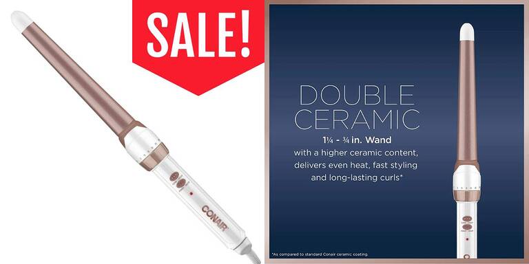 Conair Double Ceramic Curling Wand – Now Only $14.48 (Reg. $19.97)! – Topsave