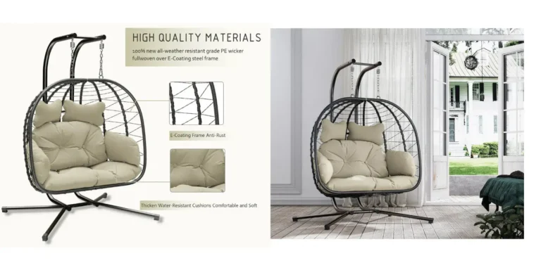 Bifanuo Double Wicker Swing Egg Chair – Now $189.99 (Save $50) 2025