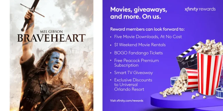 Possible Free Digital Braveheart Movie Offer For Xfinity Customers