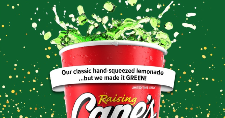 Free 22 Oz. Leprechaun Lemonade At Raising Cane’s (3.17.25) 2025