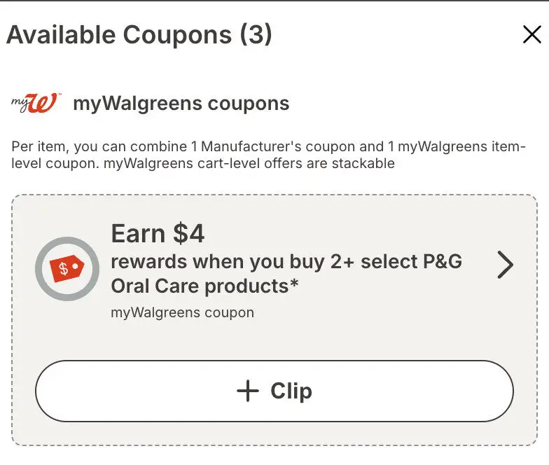 FREE Crest Toothpaste & Oral-B Toothbrush at Walgreens – Through March 29 3 Screenshot 2025 03 24 at 10.46.33 AM 2