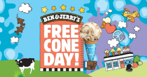 Free Cone At Ben &Amp;Amp; Jerry’s On April 8Th! 2025